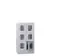 Armoire Multicases Portes Vitrées Hxlxp 1187X630X500Mm 6Cases Largeur