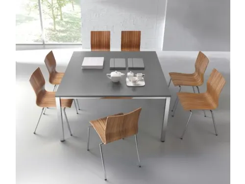 vergadertafel,HxBxD 740x1400x1400mm,hoekig,NE-esdoorn