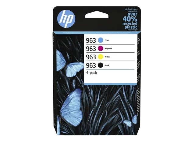HP 963 Inktcartridge Set Zwart + 3 Kleuren Origineel 6ZC70AE