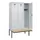 locker met bank,HxBxD 2120x1200x815mm,3vak,vak B 400mm,cilinderslot