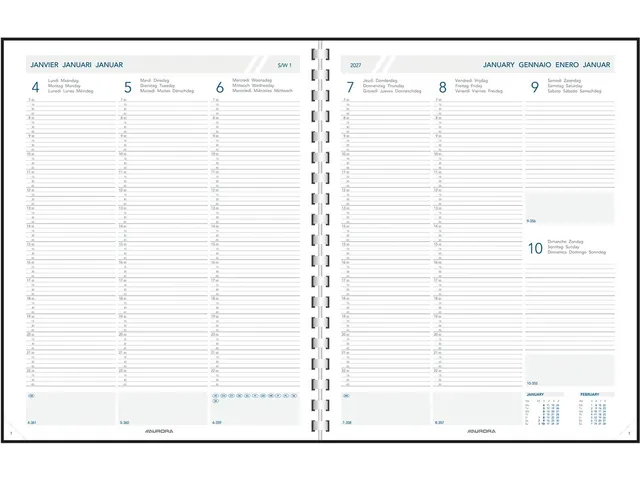 Plan-a-week 27P Alaska assorti kleuren 7dagen/2pagina's 2026