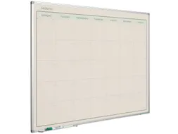 Maandplanner Elegance Engels softline profiel 8mm 90x120cm aluframe
