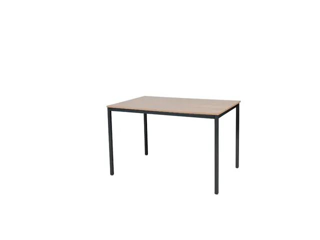 Table Domino Basic 120x80x74cm Havane/cerisier - Cadre Noir