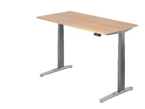 Elektrisch in hgte vst. zit-sta-bureau,HxBxD 650-1290x1600x800mm