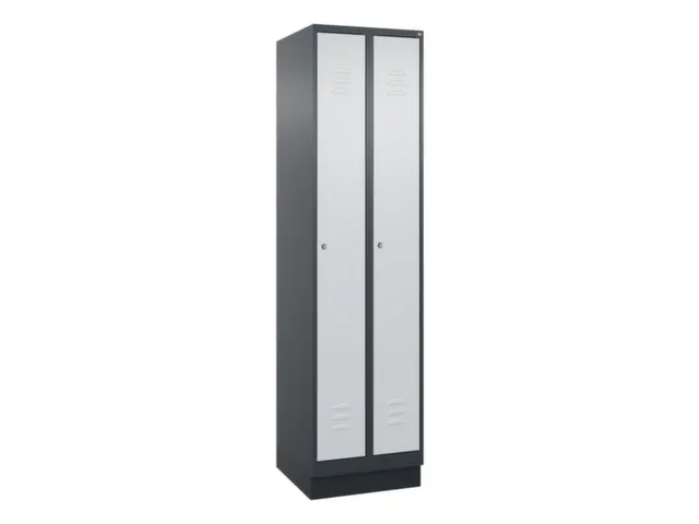locker,HxBxD 1950x500x500mm,2vak,vak B 250mm,cil.-slot,sokkel