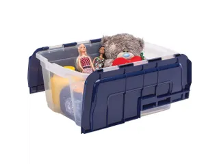 Opbergbox 45 Liter Transparant Blauw - 2
