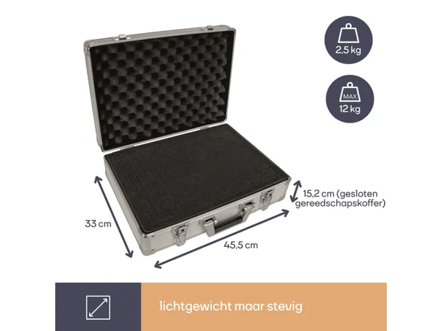 Valise À Outils En Aluminium - 455x330x152mm - 22,8 L