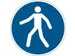 Pictogramme Au Sol "zone Piéton" Bleu 430mm