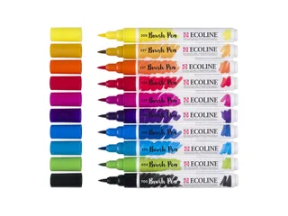 Brushpen Talens Ecoline set à 10 stuks primair - 3