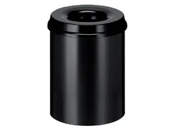 Papierbak met Vlamdover 15 liter 26cm x36cm Zwart