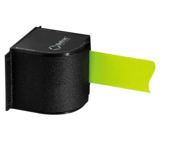 afbakeningssysteem behuizing zwart met riem L 5.4m bandkleur oranje