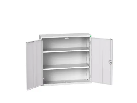 wandkast 1000x1050x350mm 2xStalen bodem sokkel Ral 7035 front Ral 7035