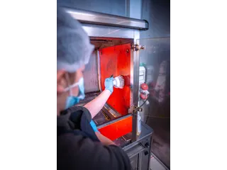 Vikan Hygiene ronde werkborstel harde vezels Ø110mm oranje - 10
