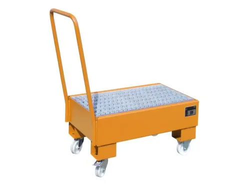verrijdbare opvangbak,v. 2x60l vat,opvangvol. 61l,HxBxD 1075x500x940mm