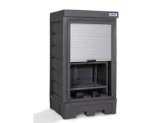 depot,v. aquatoxische/bijtende stoffen,HxBxD 2060x1140x1050mm,roldeur