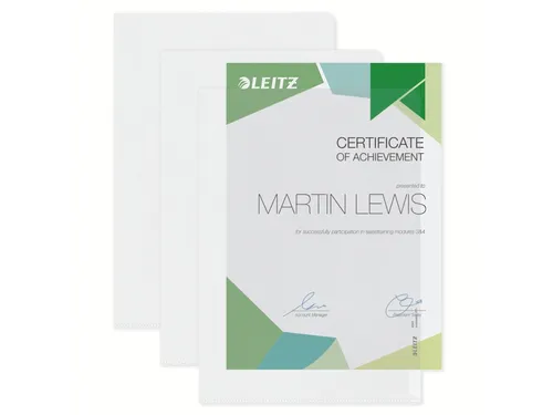 Insteekmap L-map Leitz 4060 Premium A4 0.11mm Pp Extra Sterk Generfd