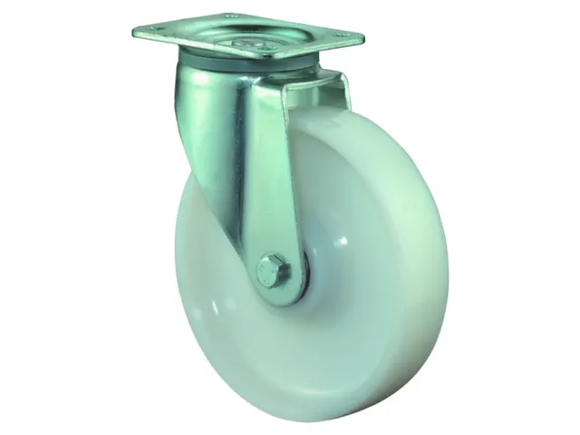 roulette pivotante,force 1000kg,plastique droit,Øxl 200x50mm