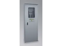 gasflessenkast,v. 4xØ 220mm fles,HxBxD 2150x1400x400mm,m. dak