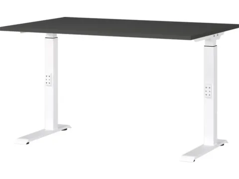 In hoogte verstelbaar bureau,HxBxD 680-910x1200x800mm,blad grafiet