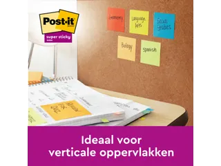 Memoblok 3M Post-it 2028 Super Sticky 76x76mm kubus neon geel - 3