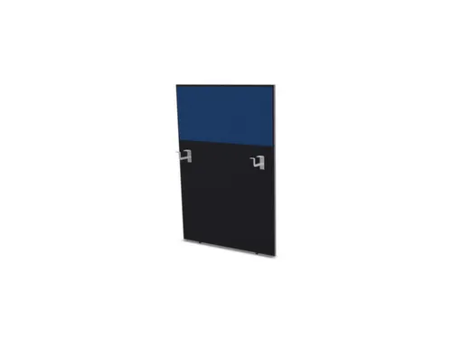 baliepaneel bureau aanbouw rechts B 800mm CC-zwart BN6016-blauw 800mm