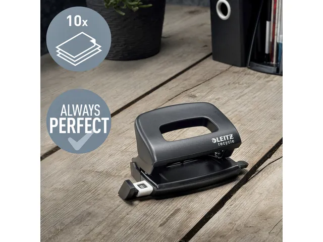 Perforator Leitz Nexxt Recycle mini 10 vel zwart
