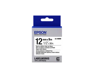 Strong Adhesive Tape - LK-4WBW Strng adh Blk/Wht 12/9 - 2