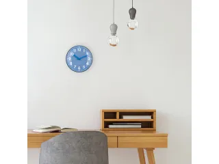 Tafelklok Nextime Duomo Mini 20 cm blauw gebolde glazen lens - 11