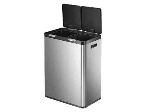 Essential Touch Recycler 2 Afvalemmer 30+30 liter Mat RVS