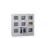 Armoire Multicases Portes Vitrées Hxlxp 1187X1230X500Mm 9Cases Largeu