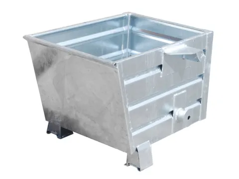 Kiepbak Hxbxd 600x600x800mm 0.30m³ 55kg Draagverm. 500kg Verzinkt