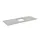 werkblad,BxD 1600x800mm,v. paktafel,blad lichtgrijs