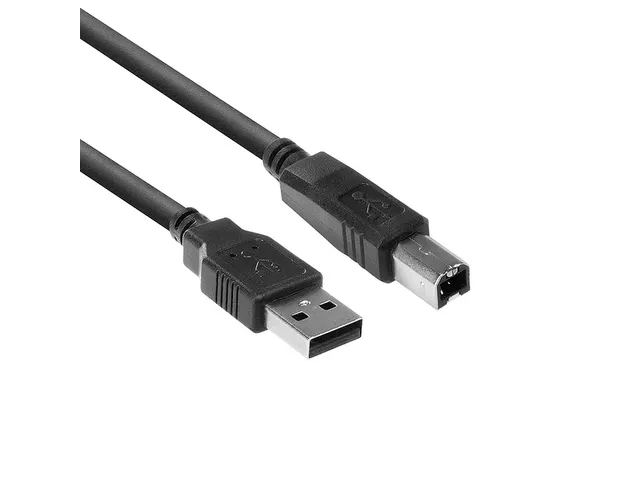 Kabel ACT USB USB-B 2.0 M zwart 1.8 meter