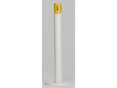 Staande Asbakzuil 2 liter H 1005mm Rond Ral9016 Ral1023