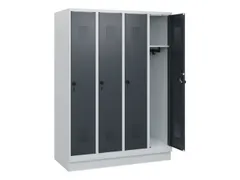 schoollocker,HxBxD 1630x1200x500mm,4vak,vak B 300mm,draaigrendel