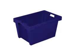 Euronorm Draaistapelbak 300x600x400mm Blauw 50l