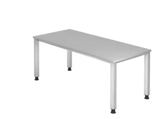 In hoogte verstelbaar bureau,HxBxD 680-760x1800x800mm,blad grijs - 1