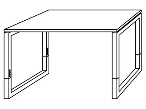 Bureaus 650-850x1200x800mm Plaat Noten Frame Aluminium-Zilver