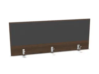opzetpaneel bureau aanbouw achter NV bruin hickory antraciet 1400mm - 1