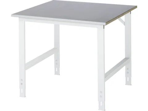 werkbank,HxBxD 760-1080x1050x1000mm,houtblad,m. zinklaag