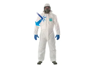 Ansell Alphatec 2000 Comfort-129 overall, wit, maat 2XL, per stuk - 1