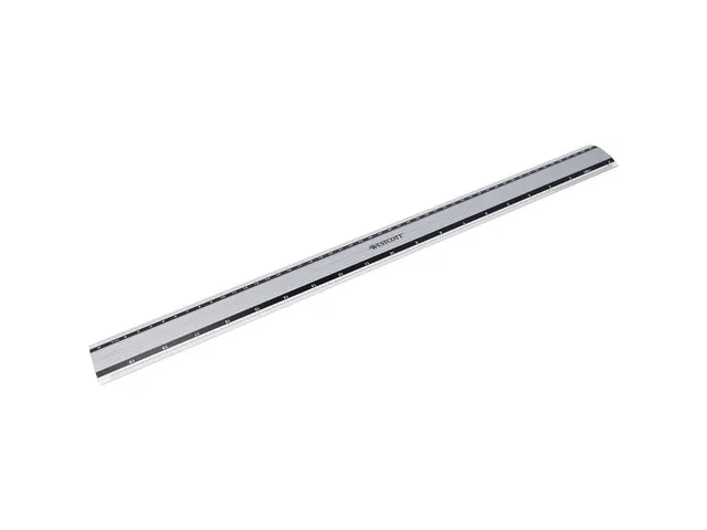 Liniaal Westcott aluminium 50cm met anti slip