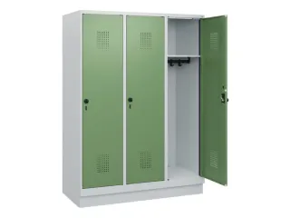 schoollocker,HxBxD 1630x1200x500mm,3vak,vak B 400mm,draaigrendel - 1