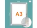 Cadre clipsable Nobo Premium Plus verrouillable A3
