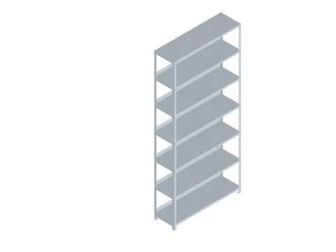 dossierstelling,grondveld,HxBxD 2200x1000x300mm,vaklast 60kg