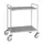 RVS etagewagen,draagverm. 200kg,2etage(s),laadvl. LxB 1050x550mm