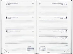 Agenda 2027 Brepols Saturnus Lima 7dagen/2pagina's zwart