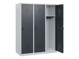 schoollocker,HxBxD 1530x1200x500mm,3vak,vak B 400mm,draaigrendel