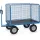 Handtrekwagen 6445PZ 750kg 1535x895mm draadgaas polyurethaan trekoog