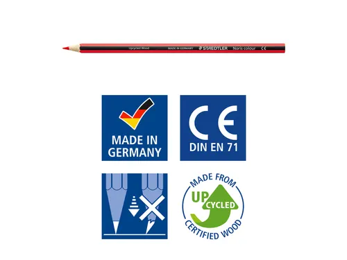Kleurpotloden Staedtler Noris classpack à 144 st 12 kleuren + 3 punte